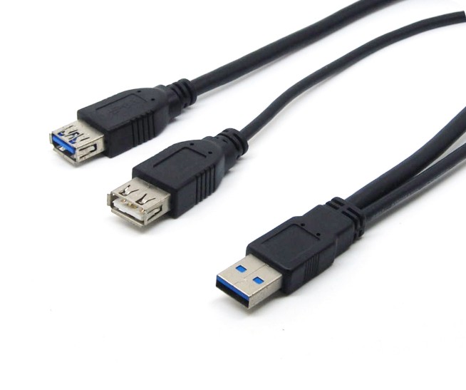 189－USB 3.0 AM-3.0 AF+2.0 AF Y CABLE