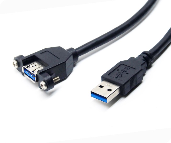 193-USB 3.0 AM 90° -USB 3.0 AF CABLE